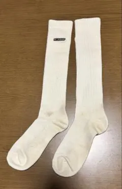T200 ホワイトリブソックス ロング