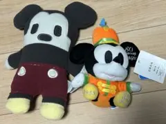 ディズニー　ミッキー　ぬいぐるみ　2種セット
