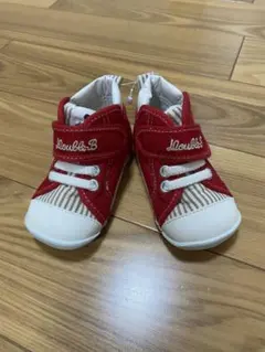 DouDou.B レッド ストライプ ファーストシューズ 11.5cm