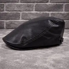 センスオブグレース ハンチング キャップ cap 帽子 合皮 レザー ハット