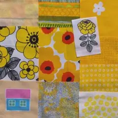 マリメッコ レア ヴィンテージ ミニウニッコ ケスティト ハギレ セット 黄色系