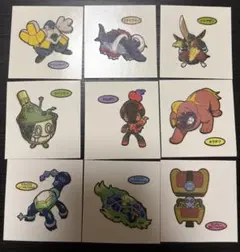 ポケモンパンデコキャラシール 9種類セット