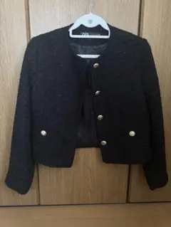 ZARA ノーカラージャケット