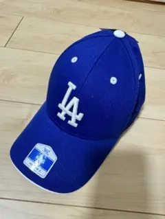 MLB LAロゴ ベースボールキャップ 青　キッズサイズ