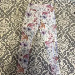 【シーイン】花柄レギンス　ヨガパンツ　スパッツ ストレッチ　トレーニング　М