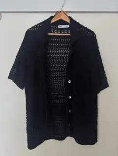 ZARA ブラック レース編み カーディガン