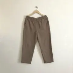 【ユニクロ】ジャージーリラックスアングルパンツ　メンズLサイズ　ベージュ