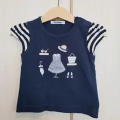 ファミリア 刺繍 トップス 80cm