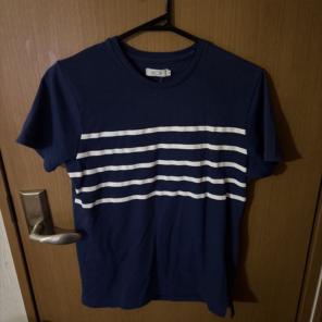 KOE ネイビー ストライプ Tシャツ