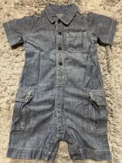 babyGAP 半袖デニムロンパース 18-24ヶ月