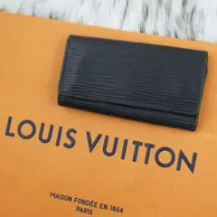 ほぼ未使用品　LOUIS VUITTON キーケース　三つ折り　エピ　ブラック