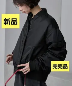 MONO-MART ショートボリューム撥水ナイロンミリタリーMA-1中綿ブルゾン