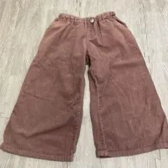 コーデュロイ ワイドパンツ ピンク