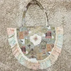 フリルトートバッグ