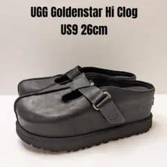 希少サイズ26 UGG アグ ゴールデンスター ハイ クロッグ 厚底 ブラック