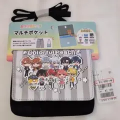 カラフルピーチ　マルチポケット　ブラック