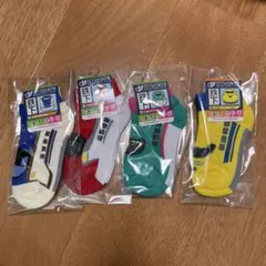 新品　新幹線靴下　キッズ靴下4足セット　鉄下