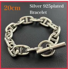 S925 マンテル　アンカーチェーンブレスレット　20cm GMサイズ