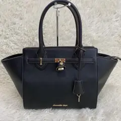 ほぼ未使用✨サマンサヴェガ トートバッグ シルバー ロゴ金具 肩掛け可 