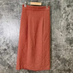 グリーンレーベルリラクシング【M】ひざ丈スカート♡スリット レーヨン混