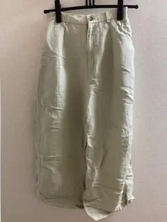 GU ワイドパンツ Sサイズ ライトグリーン