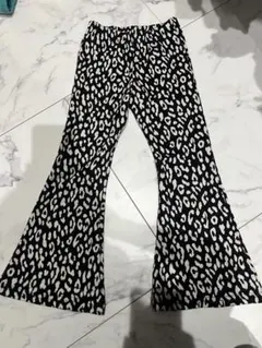 anon baby ヒョウ柄　フレアパンツ