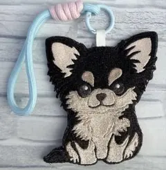 ハンドメイド 刺繍 チワワ うちの子 バッグキーホルダー チャーム 犬