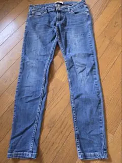 デニムパンツ ストレート ブルー
