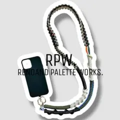 スマホショルダー パラコード ハンドストラップ スマホストラップ カーキ ブルー