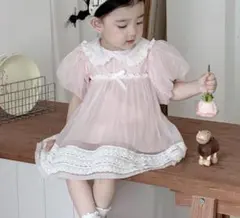 SHEIN ベビーワンピース ピンク 74-80CM（9-12M）