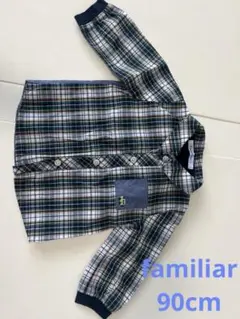 familiar チェック柄長袖シャツ ベビー服　90 男の子