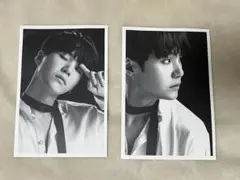 BTS バンタン WINGS ユンギ SUGA フェイスフォト 白黒