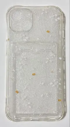 透明 花柄 iPhoneケース