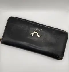 【キタムラ✨️】長財布 濃紺レザー Kロゴのサムネイル