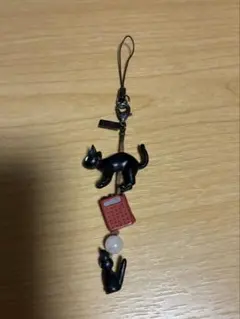 スタジオジブリ 魔女の宅急便 ぶらりんホルダー ローズクォーツ ジジ　ストラップ