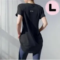 Tシャツ　レディース　半袖　ジム　フィットネス　ヨガ　ランニング　ロング