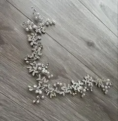 ヘッドドレス シルバー