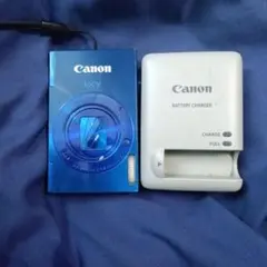 「値下げ可」Canon IXY3 ブルー コンパクトデジタルカメラ 充電器付きのサムネイル