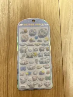 【正規品】コットンパフィーシール　サンリオキャラクターズ　シナモロール