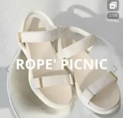 【値下げ✨✨】⭐︎ロペピクニック⭐︎ワニカンベルクロスニーカーサンダル　Mサイズ