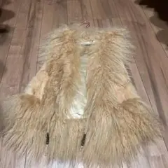 ungrid リアルファーベスト 未使用に近い　美品