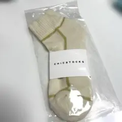 CHICSTOCKS アンクルソックス アイボリー ライトイエロー Lのサムネイル