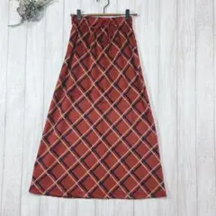 ☆merci la vie (F) ロングスカート チェック柄 フレアスカート