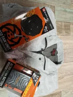 ホウオウ【v8307 】カモフラホワイト LLサイズ 半袖 空調服 セット売り