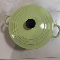 値下げしました】LE CREUSET 両手鍋 20cm イエロー ホーロー - メルカリ