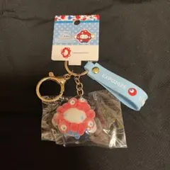 万博 サンリオ ミャクミャク 立体マスコットキーホルダー フロッキー シナモン