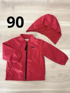 ダブルビー　ウィンドブレーカー赤　90