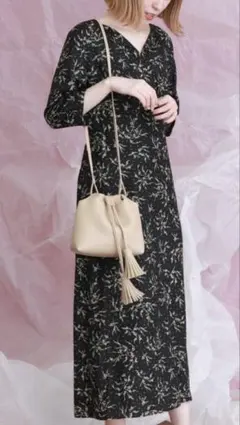 新品タグあり★KBFレトロパターンワンピース