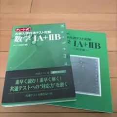 新品同様 チャート式 緑色 大学入試共通テスト対策 数学 IA+IIB