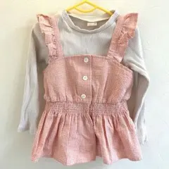 新品　プティマイン　ビスチェ付カットソー　サイズ110